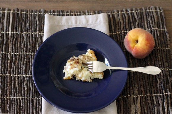 "peaches and cream cake image"