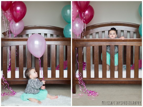 "crib with balloons picture"