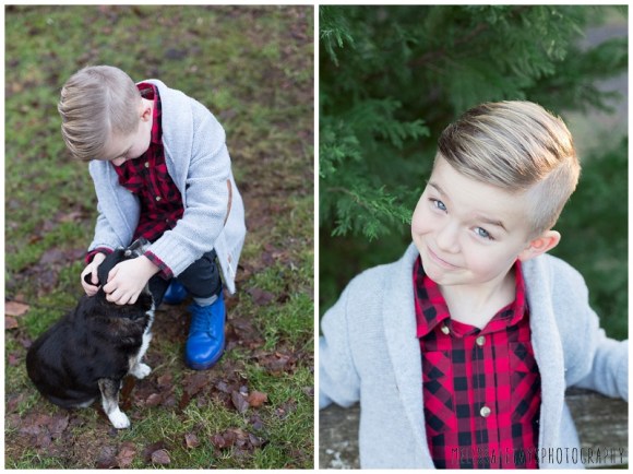 "young boy with his dog image"