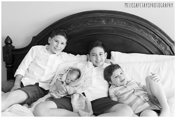 "brothers welcome new baby image"